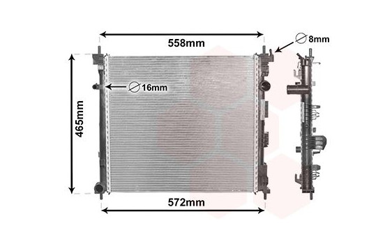 Radiator, engine cooling 33002425 International Radiators