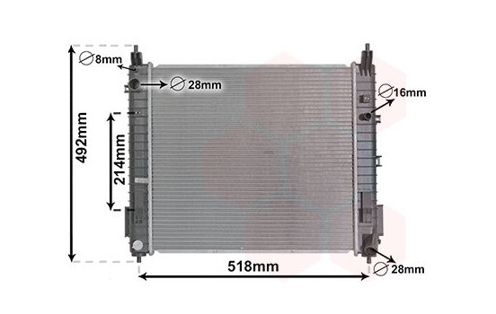 Radiator, engine cooling 33012710 International Radiators