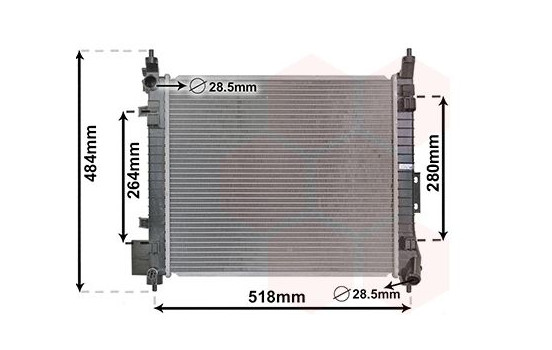 Radiator, engine cooling 33012711 International Radiators