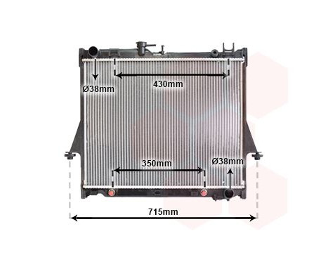 Radiator, engine cooling 36002026 International Radiators, Image 2