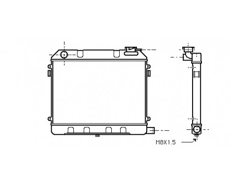 Radiator, engine cooling 37002012 International Radiators