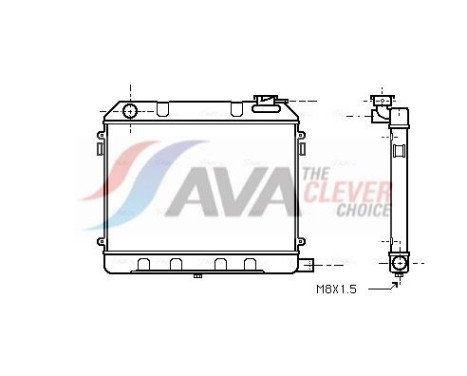 Radiator, engine cooling 37002012 International Radiators, Image 2