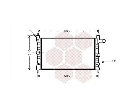 Radiator, engine cooling 37002022 International Radiators, Image 2