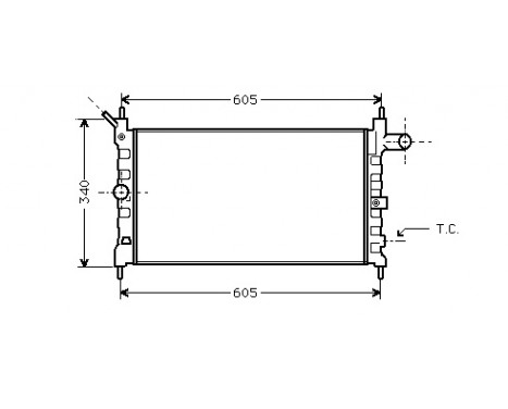 Radiator, engine cooling 37002022 International Radiators