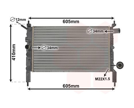 Radiator, engine cooling 37002023 International Radiators, Image 2