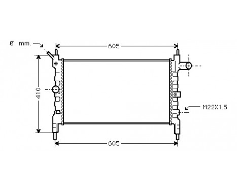 Radiator, engine cooling 37002023 International Radiators