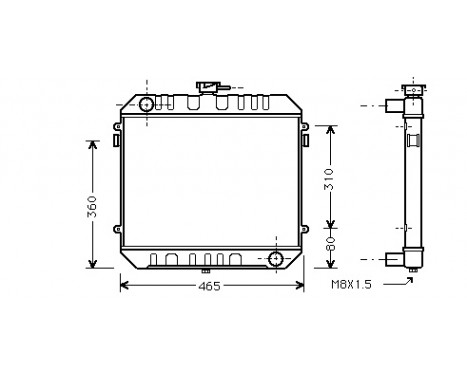 Radiator, engine cooling 37002027 International Radiators