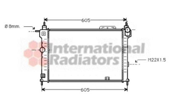 Radiator, engine cooling 37002028 International Radiators, Image 2