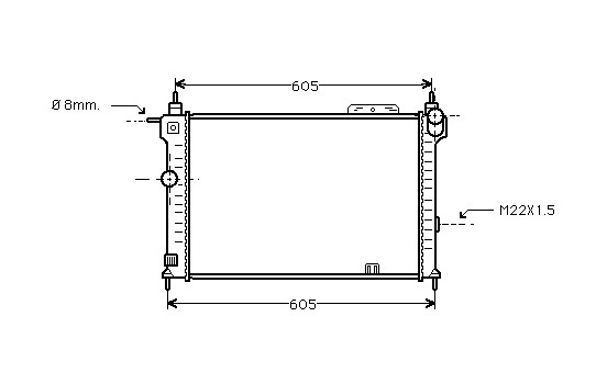 Radiator, engine cooling 37002028 International Radiators