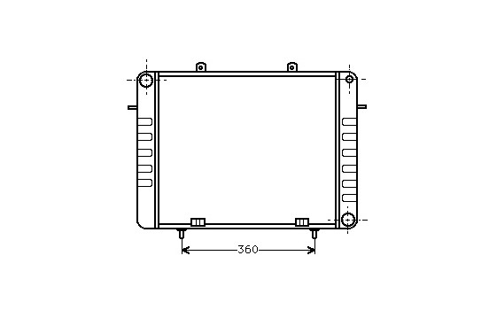 Radiator, engine cooling 37002038 International Radiators