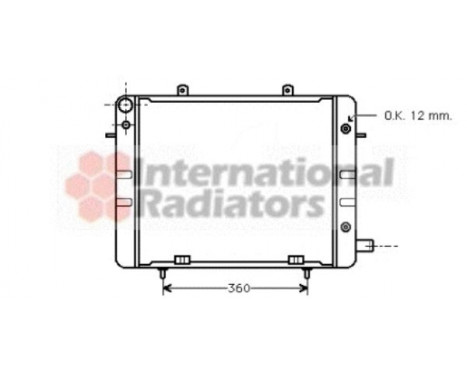 Radiator, engine cooling 37002045 International Radiators, Image 2