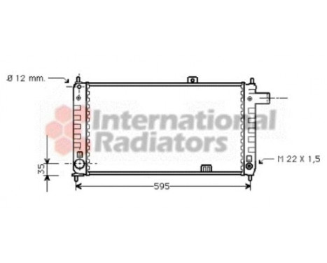 Radiator, engine cooling 37002048 International Radiators, Image 2