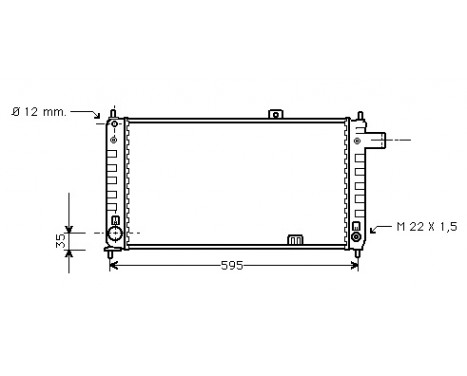 Radiator, engine cooling 37002048 International Radiators