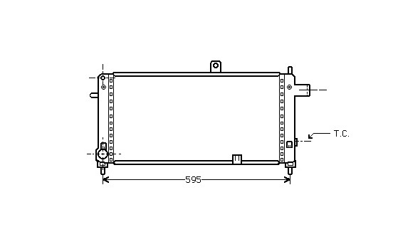 Radiator, engine cooling 37002054 International Radiators