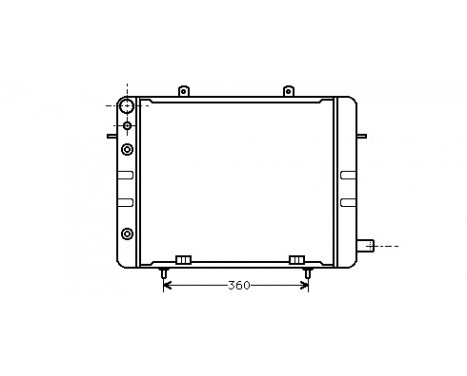 Radiator, engine cooling 37002058 International Radiators