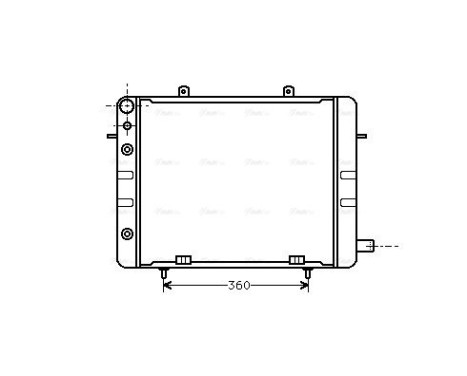 Radiator, engine cooling 37002058 International Radiators, Image 2