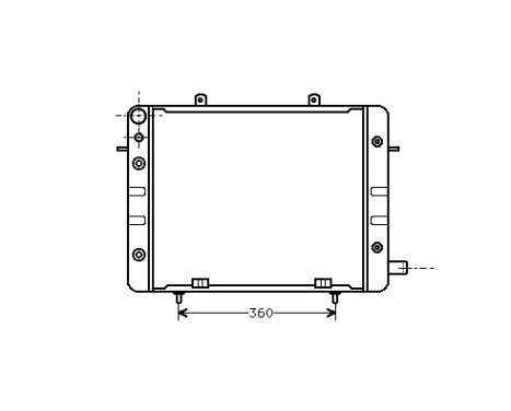 Radiator, engine cooling 37002059 International Radiators