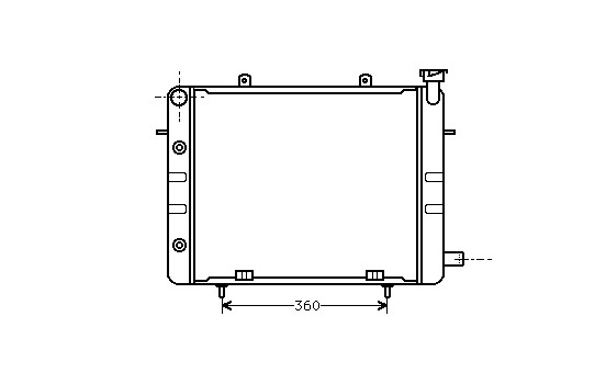 Radiator, engine cooling 37002060 International Radiators