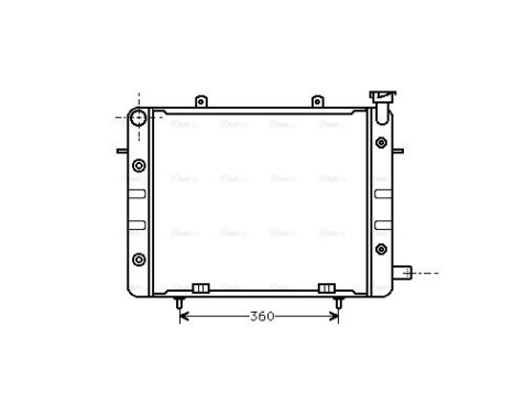 Radiator, engine cooling 37002061 International Radiators, Image 2