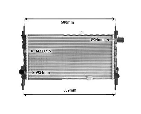 Radiator, engine cooling 37002063 International Radiators, Image 2