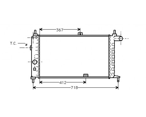 Radiator, engine cooling 37002064 International Radiators