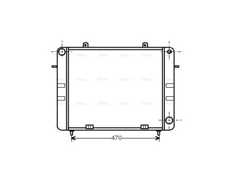 Radiator, engine cooling 37002070 International Radiators, Image 2