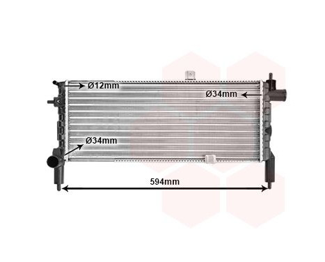 Radiator, engine cooling 37002074 International Radiators, Image 2