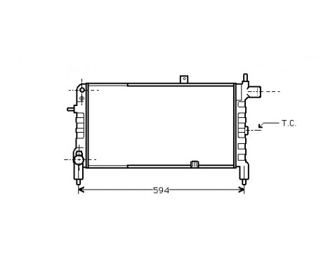 Radiator, engine cooling 37002074 International Radiators