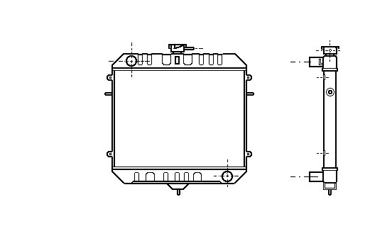 Radiator, engine cooling 37002075 International Radiators