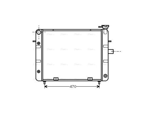 Radiator, engine cooling 37002078 International Radiators, Image 2