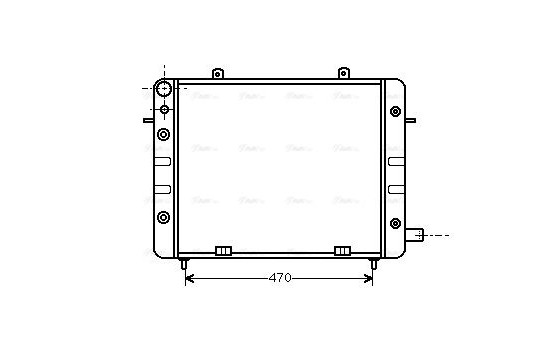Radiator, engine cooling 37002084 International Radiators, Image 2