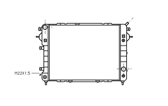 Radiator, engine cooling 37002089 International Radiators