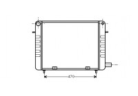 Radiator, engine cooling 37002103 International Radiators