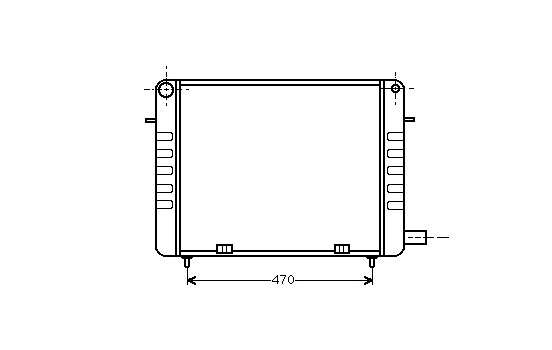 Radiator, engine cooling 37002103 International Radiators