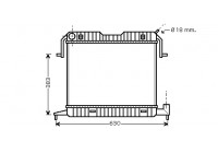 Radiator, engine cooling 37002105 International Radiators