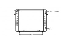 Radiator, engine cooling 37002111 International Radiators