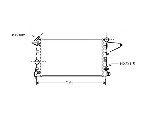 Radiator, engine cooling 37002117 International Radiators