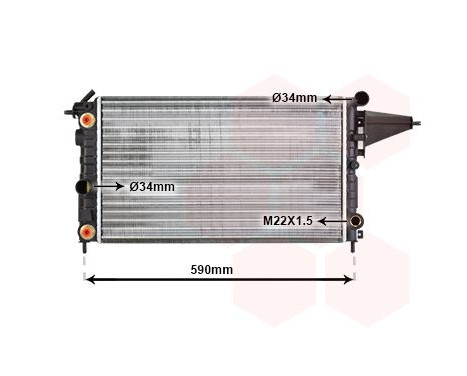 Radiator, engine cooling 37002117 International Radiators, Image 2