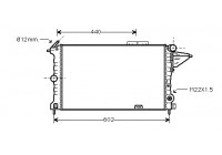 Radiator, engine cooling 37002119 International Radiators