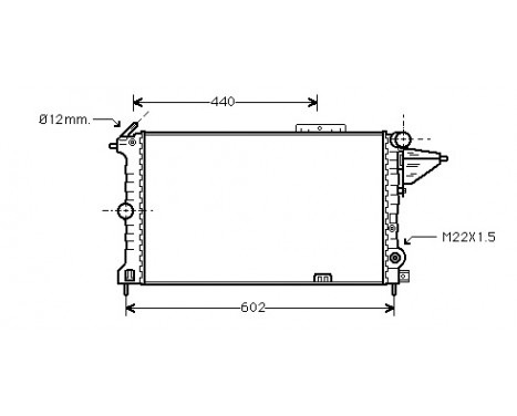 Radiator, engine cooling 37002119 International Radiators