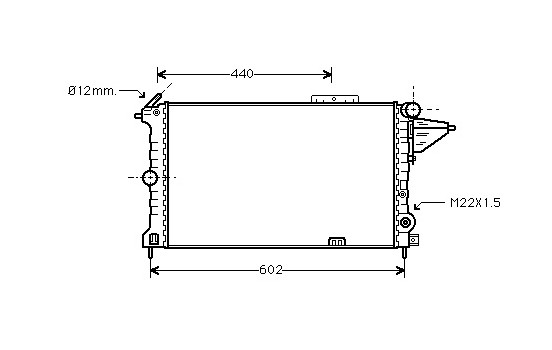 Radiator, engine cooling 37002119 International Radiators