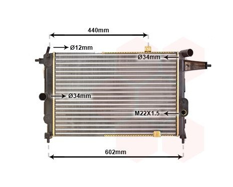 Radiator, engine cooling 37002119 International Radiators, Image 2