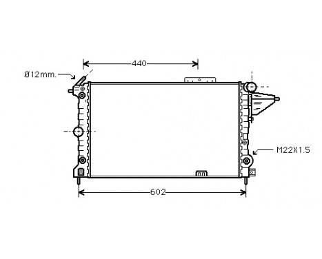 Radiator, engine cooling 37002120 International Radiators