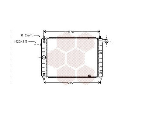 Radiator, engine cooling 37002122 International Radiators, Image 2