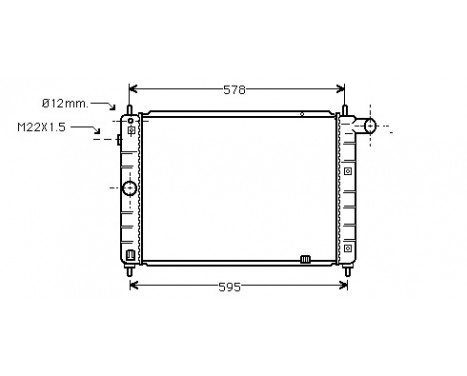 Radiator, engine cooling 37002122 International Radiators