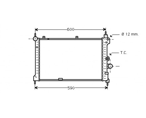 Radiator, engine cooling 37002127 International Radiators
