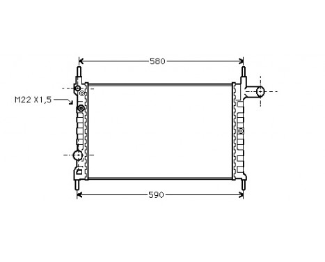 Radiator, engine cooling 37002150 International Radiators
