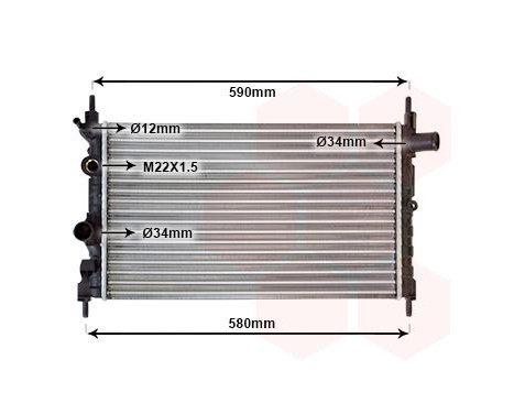 Radiator, engine cooling 37002150 International Radiators, Image 2