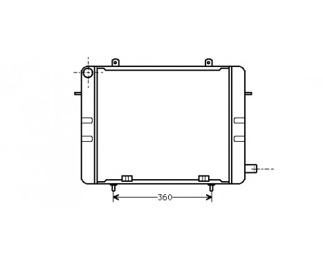 Radiator, engine cooling 37002155 International Radiators