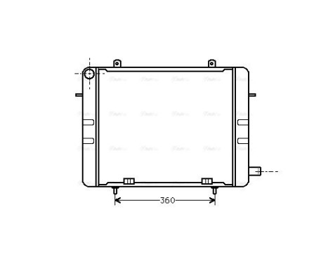 Radiator, engine cooling 37002155 International Radiators, Image 2